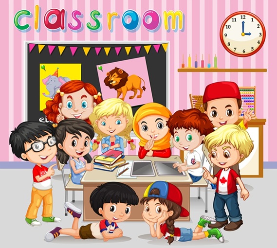 Classroom students
